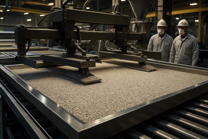 controlled material distribution process