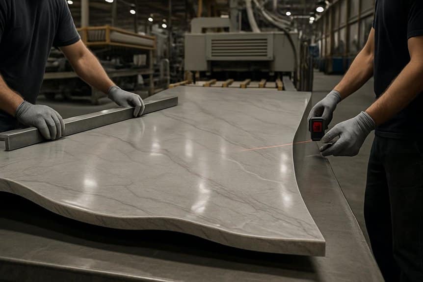warping and slab inspection