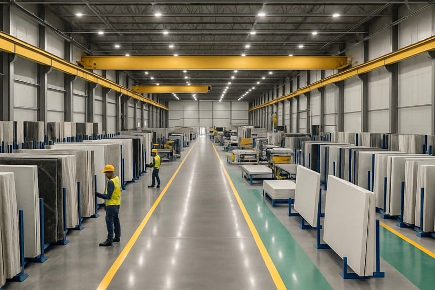 Quartz Slab Factory Layout Design: How to Plan Space and Production Flow
