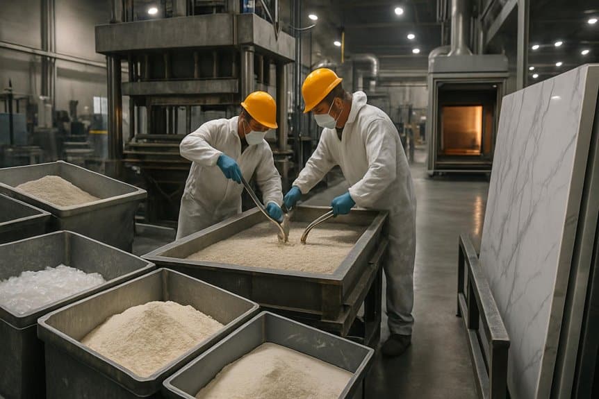 Quartz Slab Manufacturing Process Explained: From Raw Materials to Finished Slabs