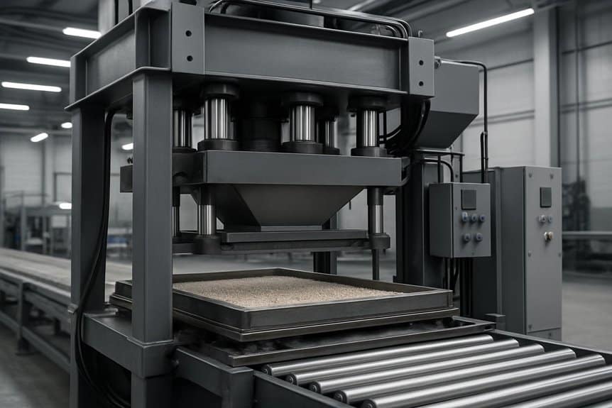 quartz stone press components